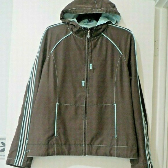 SALE FUDA BROWN HOODED TRACK SUIT JACKET - Picture 4 of 5